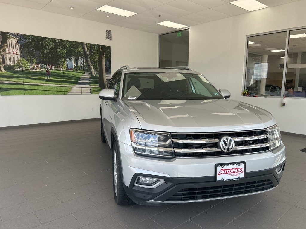 Used 2019 Volkswagen Atlas SEL with VIN 1V2MR2CA2KC606763 for sale in Merrimack, NH