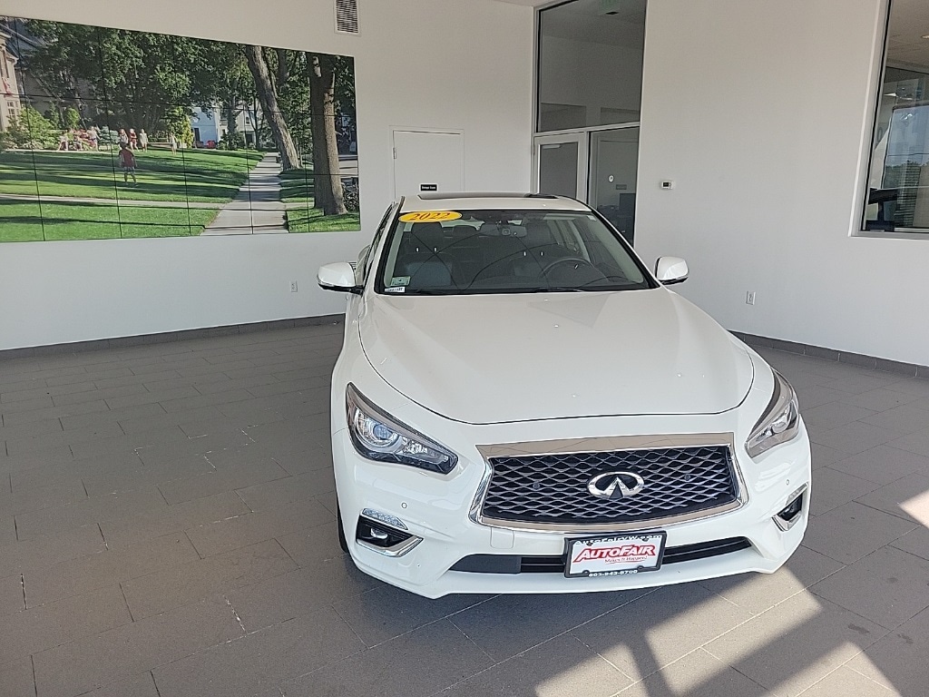 Used 2022 INFINITI Q50 LUXE with VIN JN1EV7BR7NM341071 for sale in Merrimack, NH