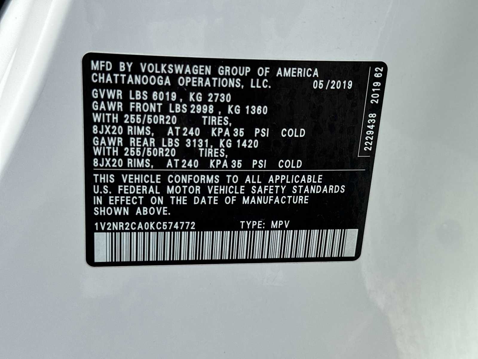 Thumbnail: 2019 Volkswagen Atlas - 36