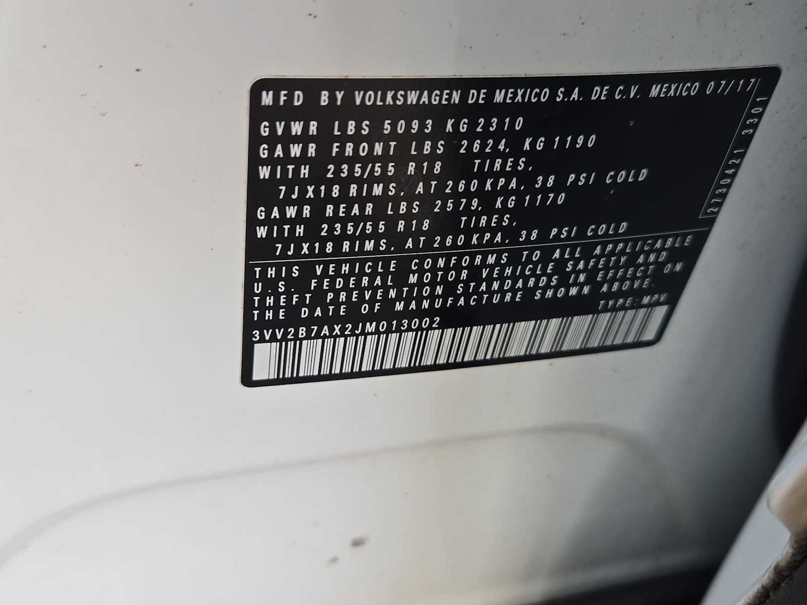 Thumbnail: 2018 Volkswagen Tiguan - 33