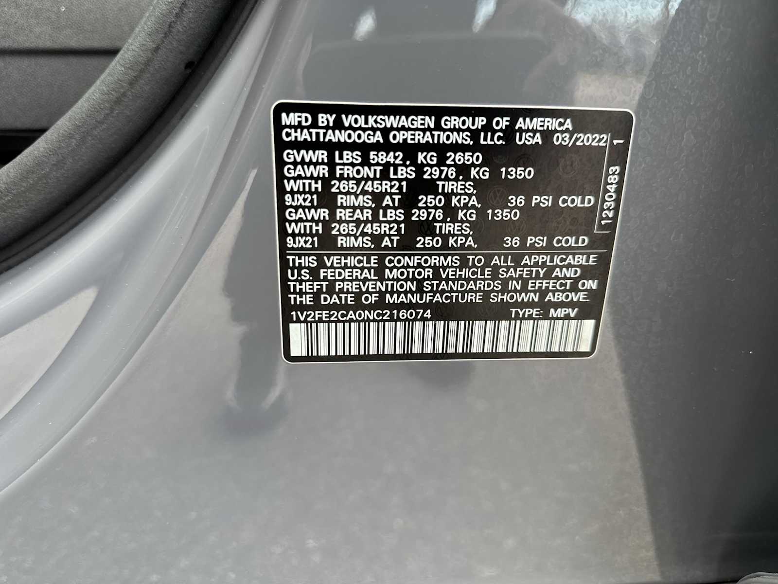 Thumbnail: 2022 Volkswagen Atlas - 35