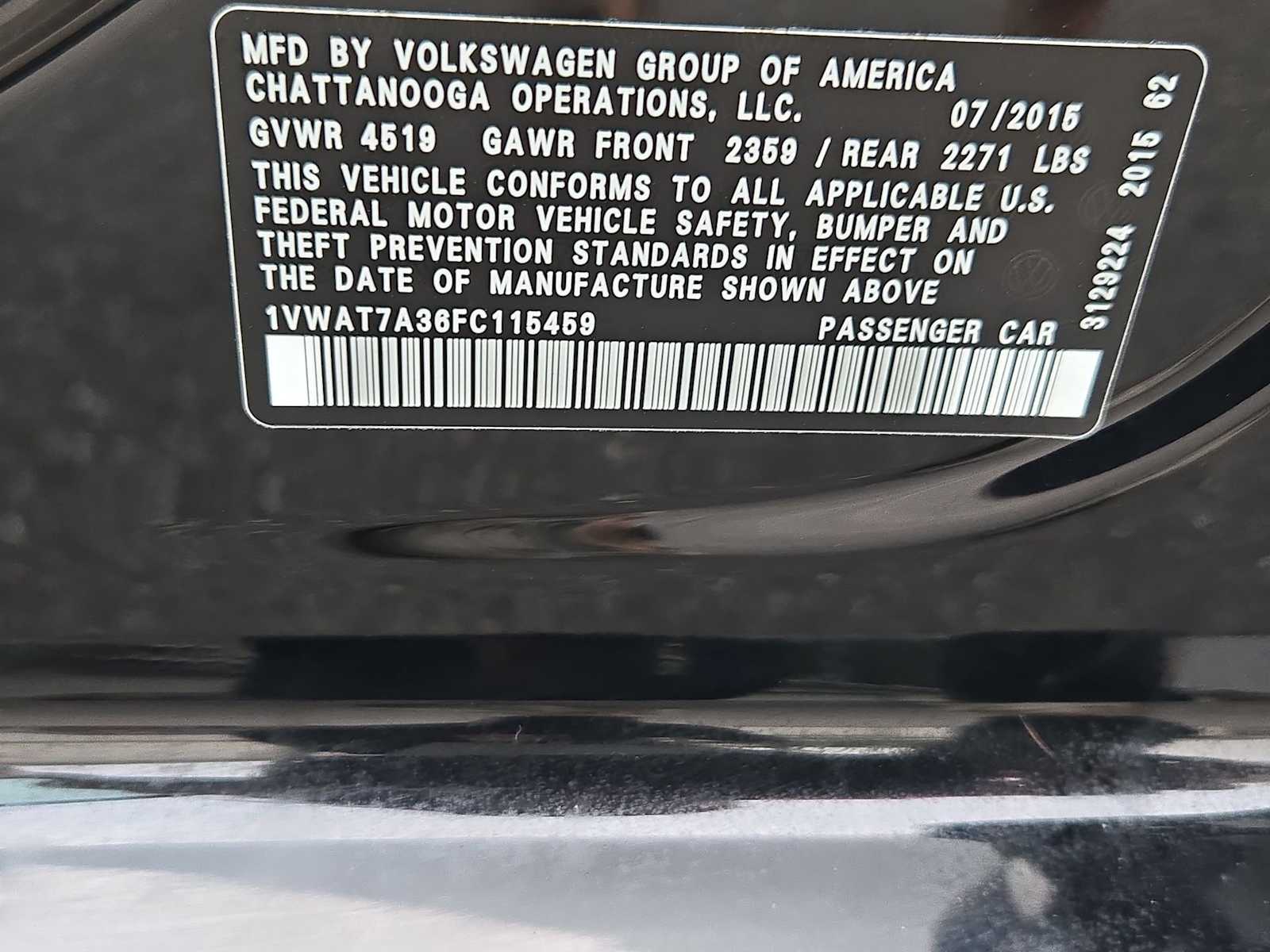 Thumbnail: 2015 Volkswagen Passat - 31