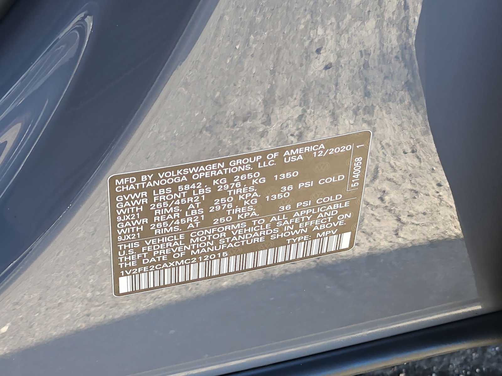 Thumbnail: 2021 Volkswagen Atlas - 39