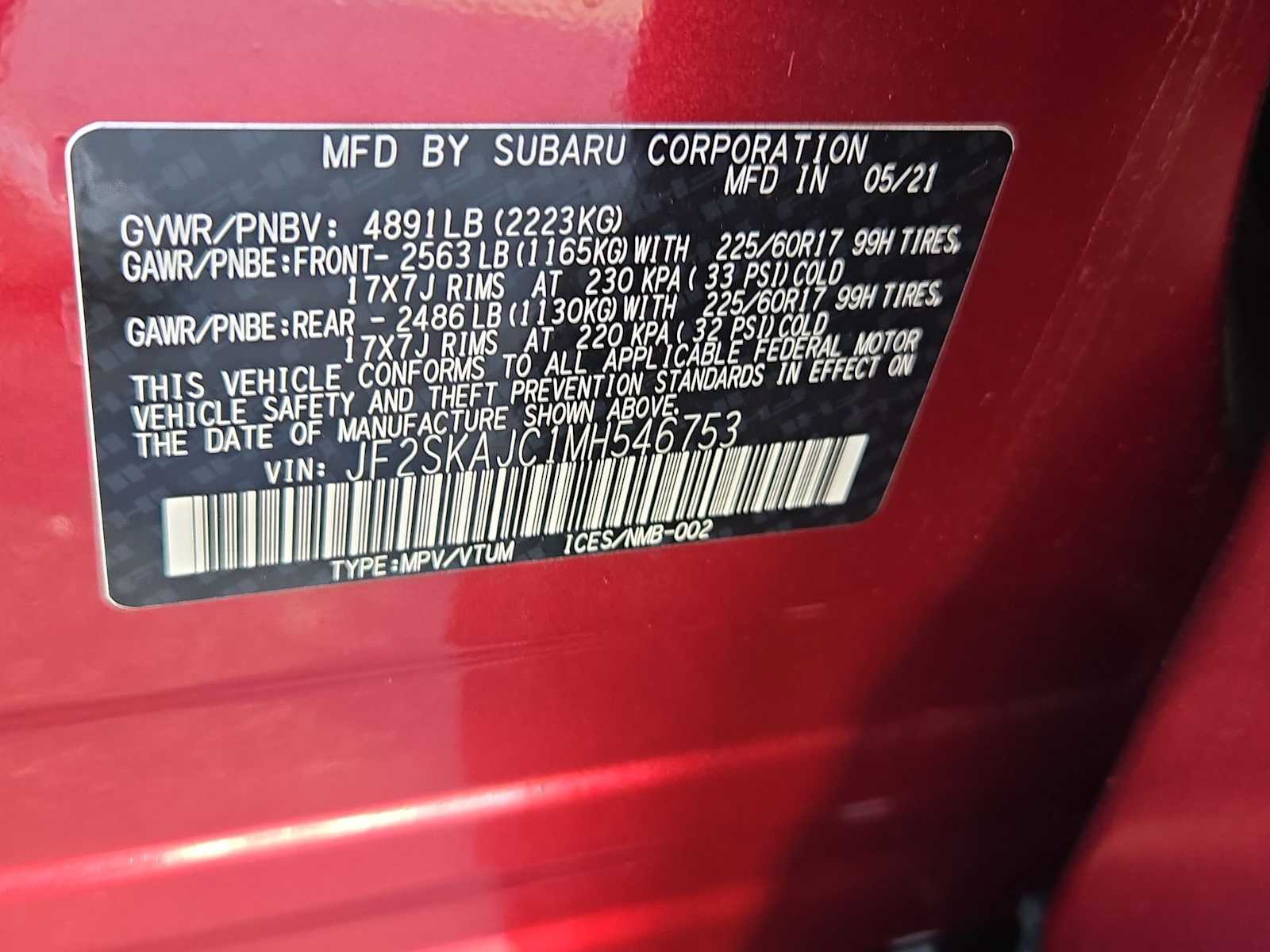 Thumbnail: 2021 Subaru Forester - 36