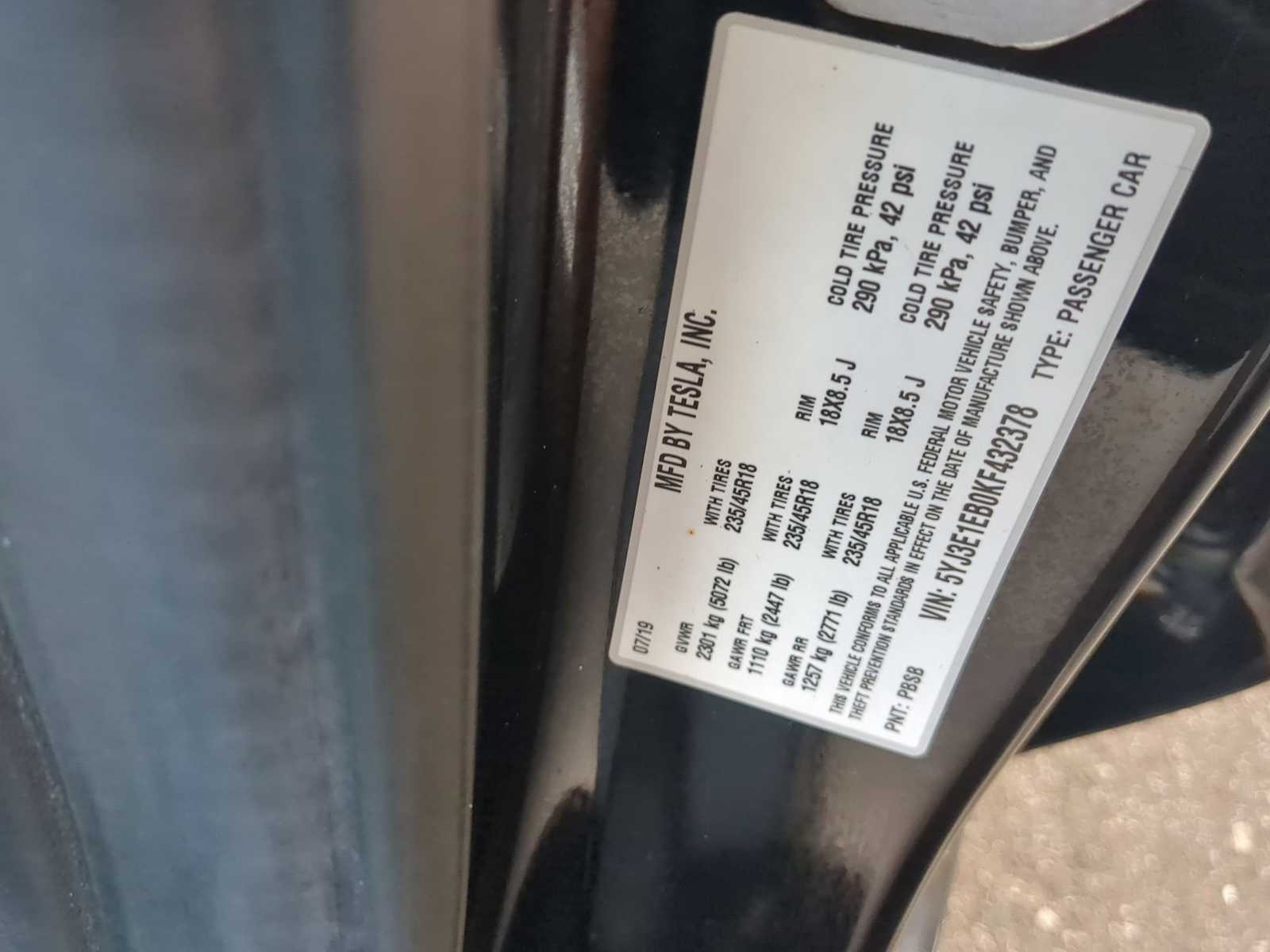 Thumbnail: 2019 Tesla Model 3 - 34