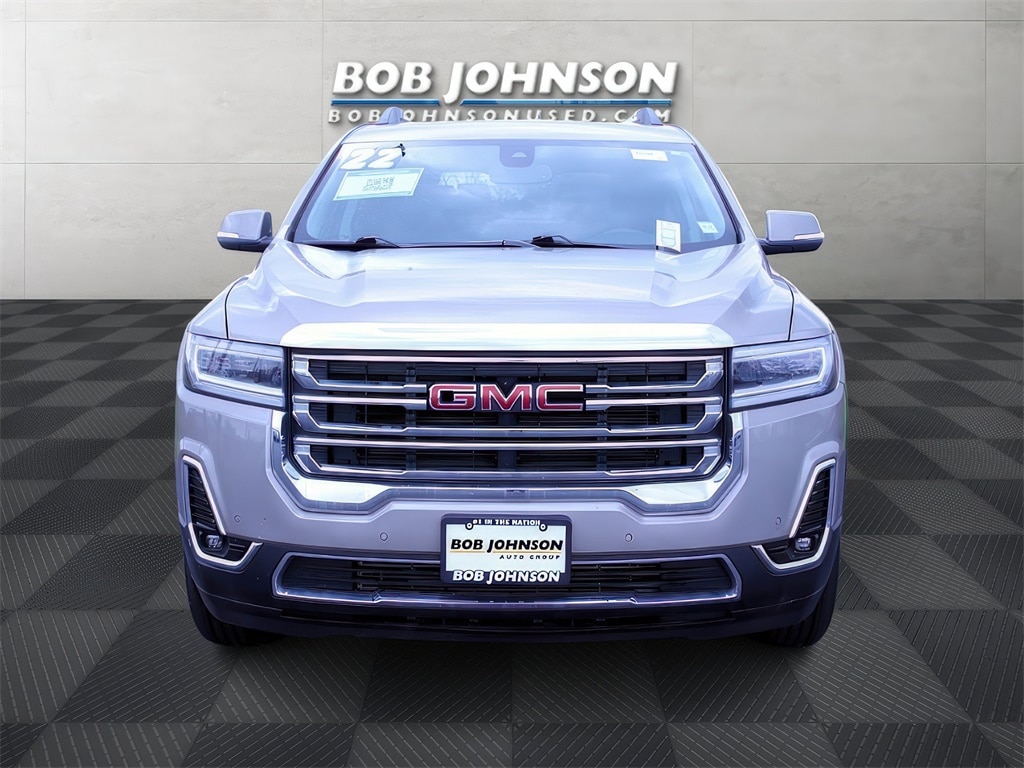 Used 2022 GMC Acadia SLT with VIN 1GKKNUL44NZ131567 for sale in Rochester, NY