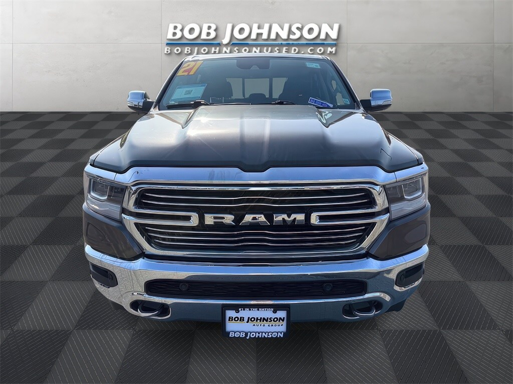 Used 2021 RAM Ram 1500 Pickup Laramie with VIN 1C6SRFJT1MN547949 for sale in Rochester, NY