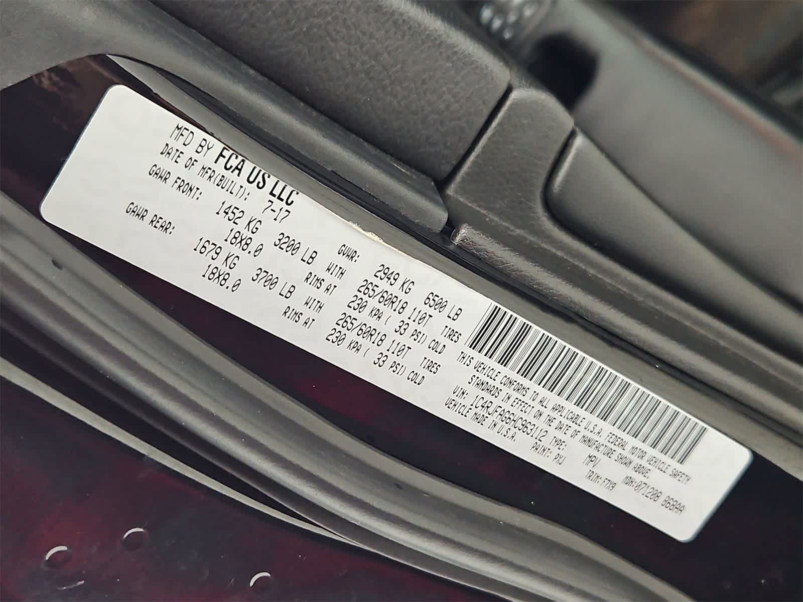 Thumbnail: 2017 Jeep Grand Cherokee - 37