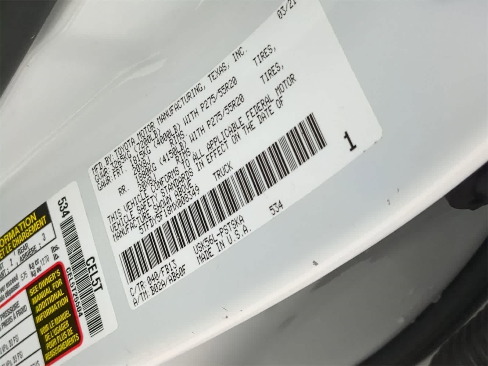 Thumbnail: 2021 Toyota Tundra - 34