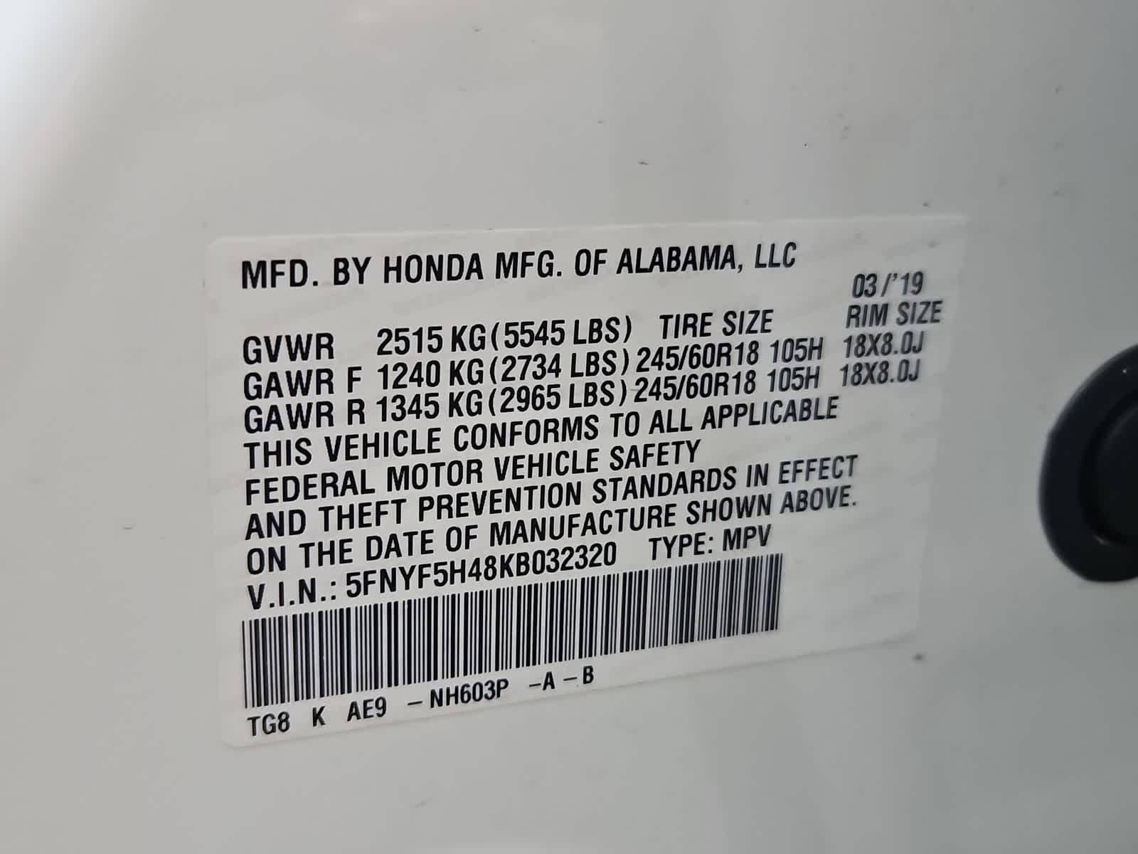 Thumbnail: 2019 Honda Pilot - 37