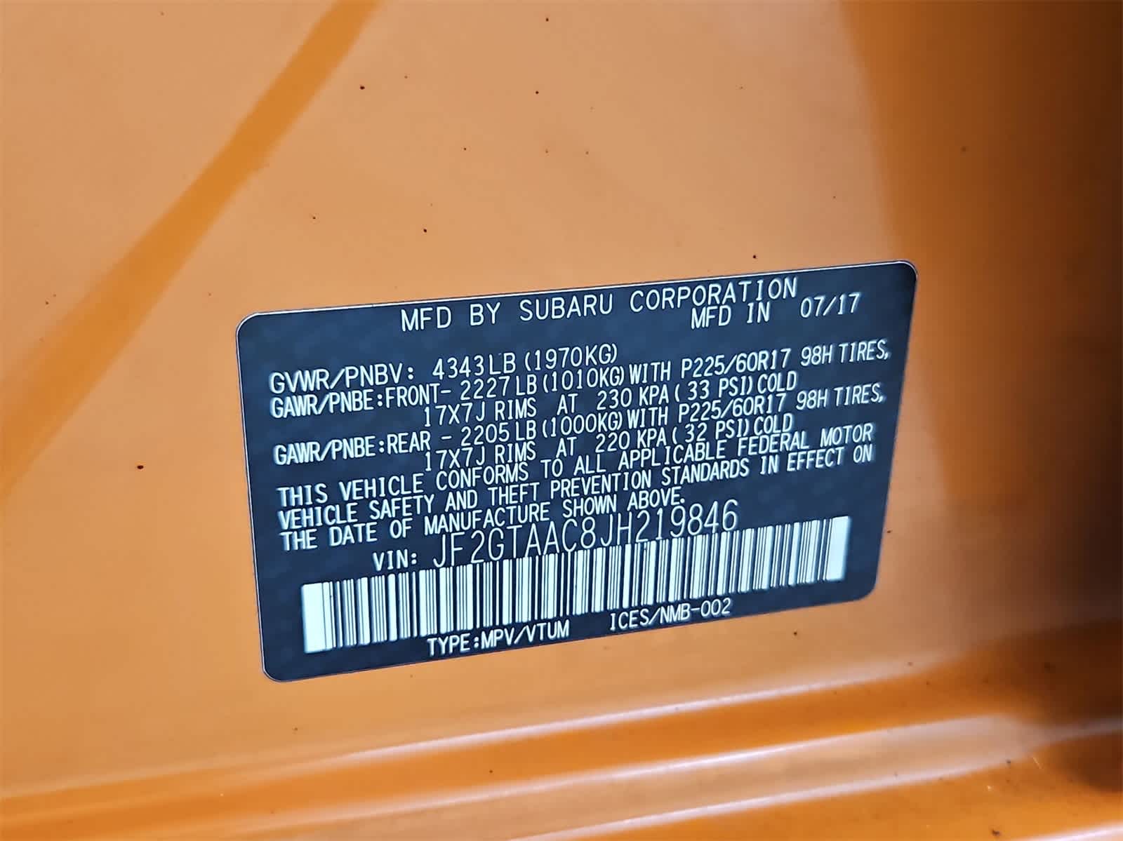 2018 Subaru Crosstrek  34