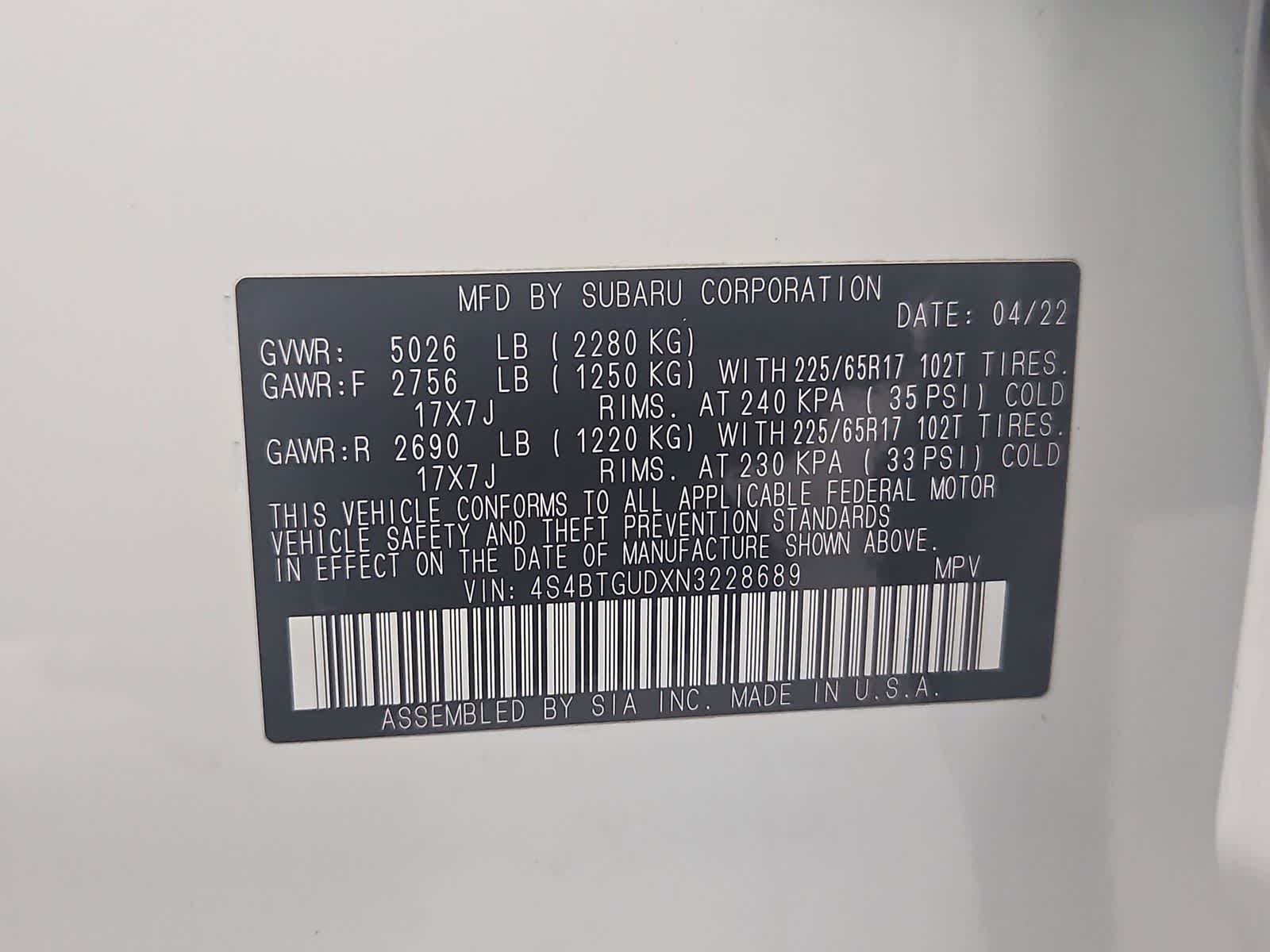 Thumbnail: 2022 Subaru Outback - 38