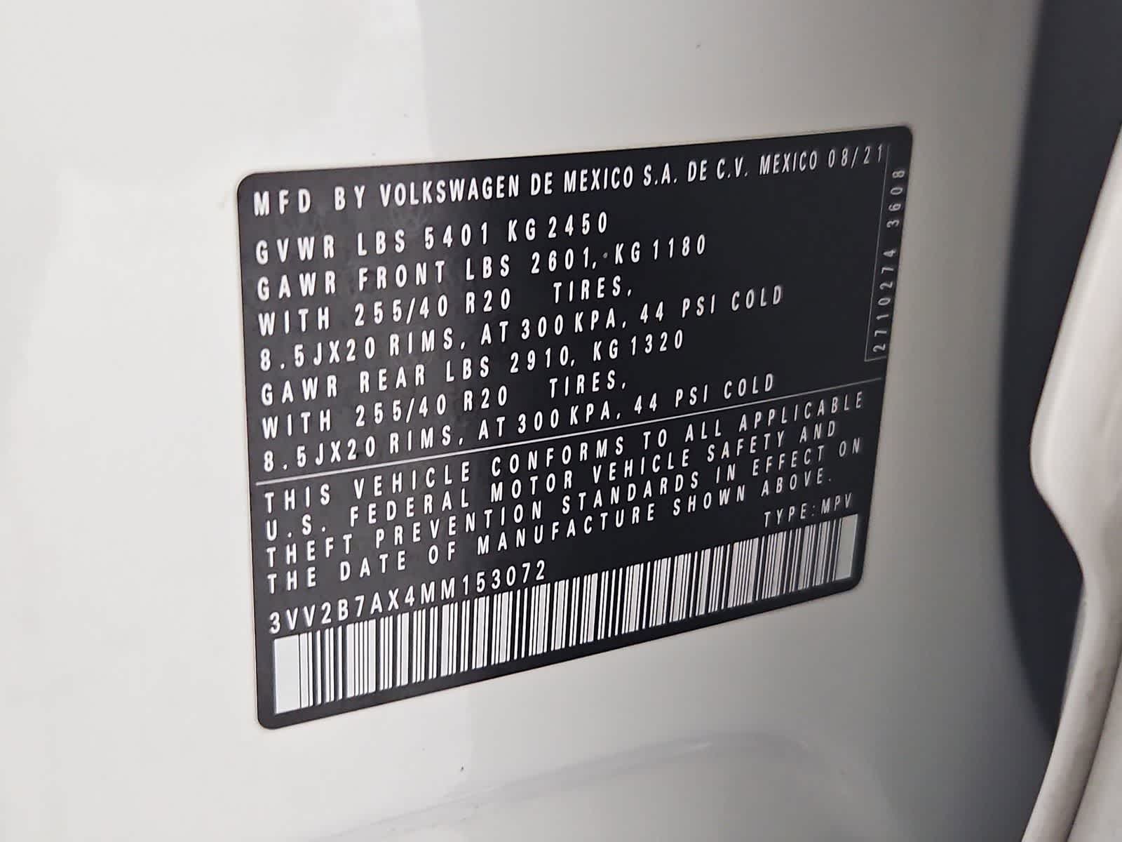 Thumbnail: 2021 Volkswagen Tiguan - 36