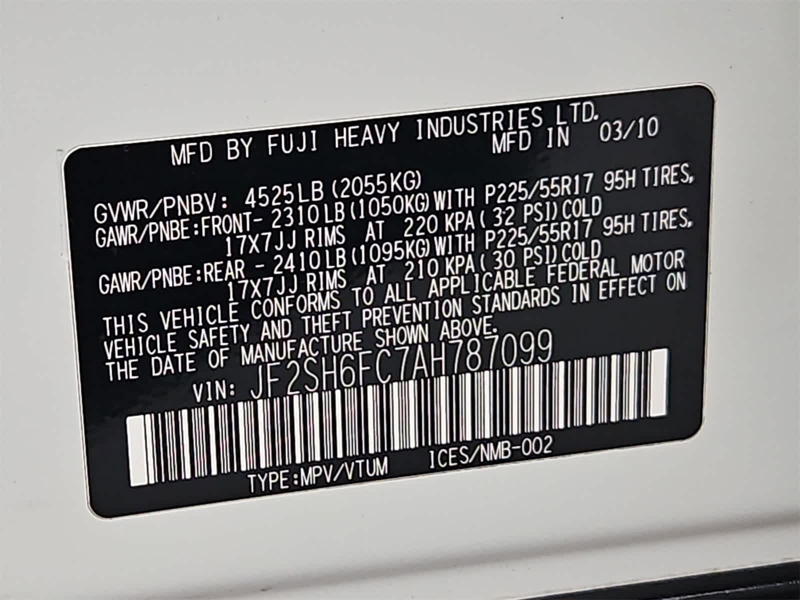 2010 Subaru Forester Limited 34