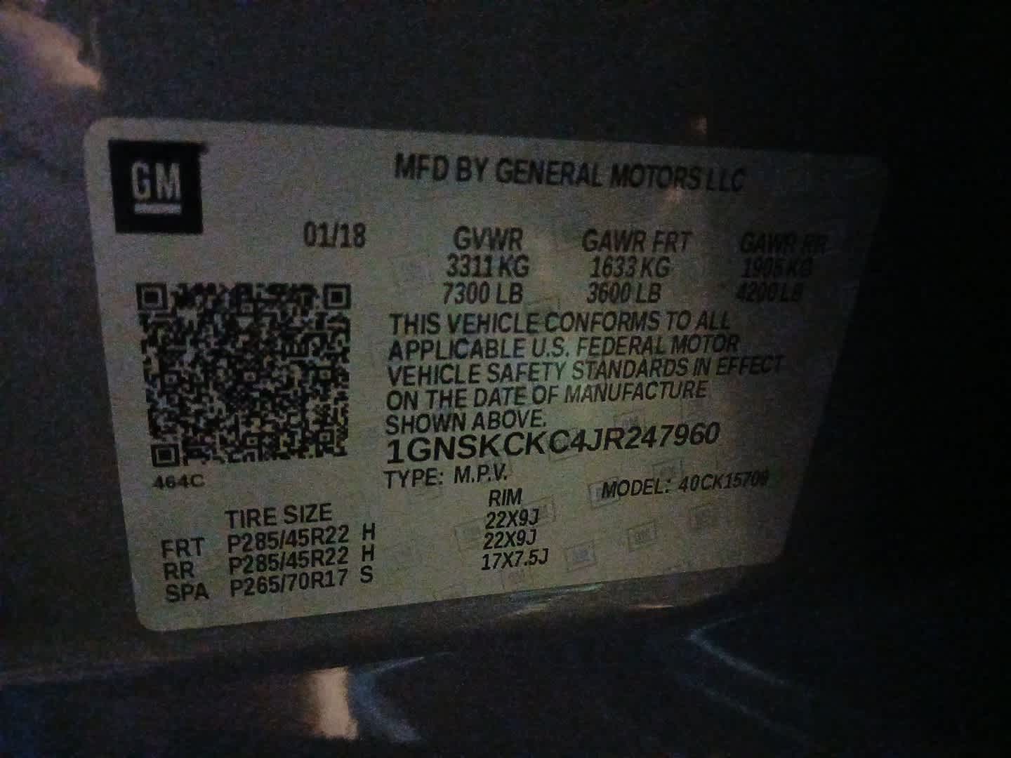 Thumbnail: 2018 Chevrolet Tahoe - 3