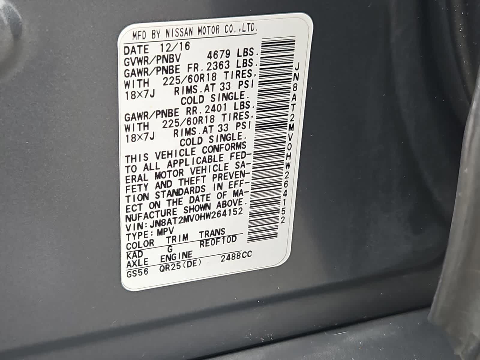 Thumbnail: 2017 Nissan Rogue - 36