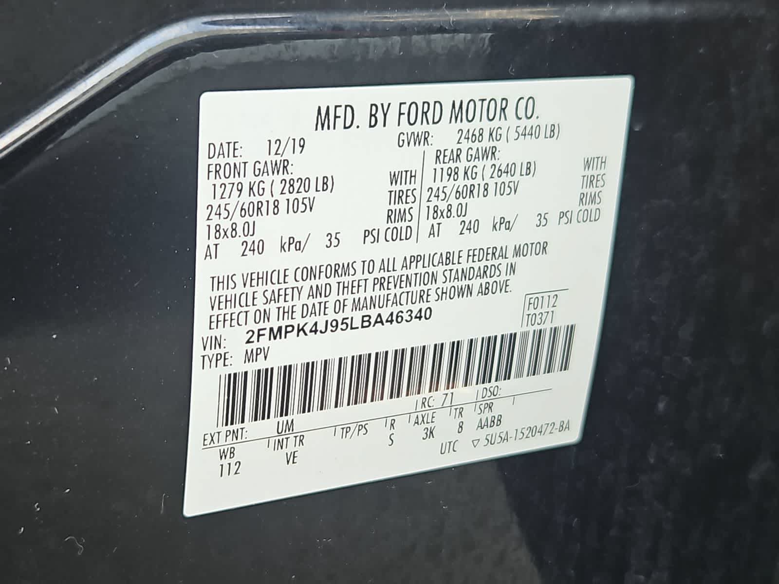 Thumbnail: 2020 Ford Edge - 34