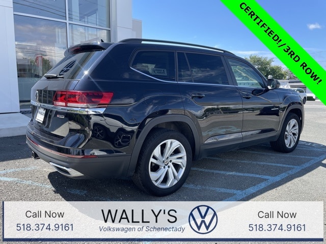 Used 2021 Volkswagen Atlas SE w/Tech with VIN 1V2HR2CA2MC514685 for sale in Schenectady, NY