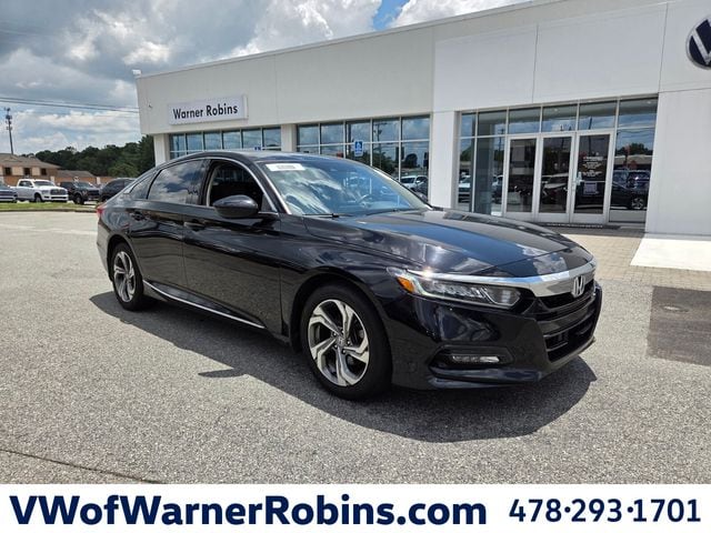Crystal Black Pearl 2018 Honda Accord Sedan Front-Wheel Drive Continuously Variable Transmission