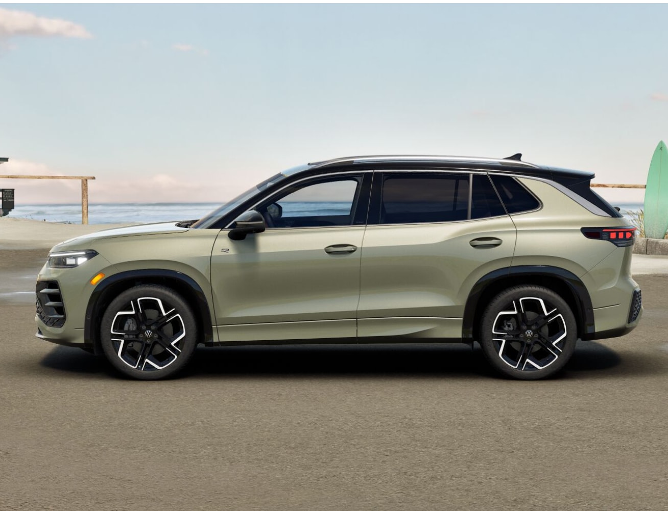 Exterior side profile of the new 2026 Volkswagen Tiguan