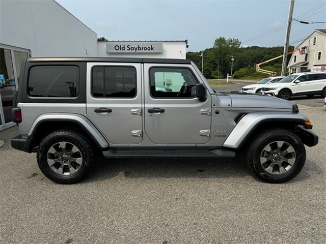 Used 2020 Jeep Wrangler Unlimited Sahara with VIN 1C4HJXEN0LW132285 for sale in Old Saybrook, CT