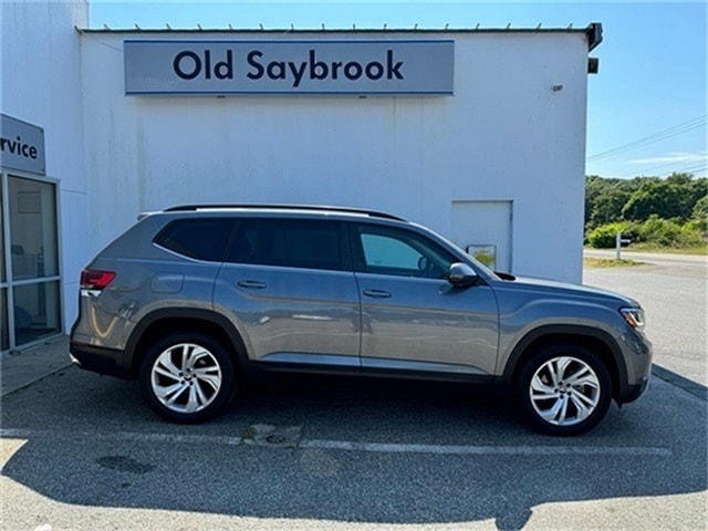 Certified 2021 Volkswagen Atlas SE w/Tech with VIN 1V2KR2CA2MC575413 for sale in Old Saybrook, CT