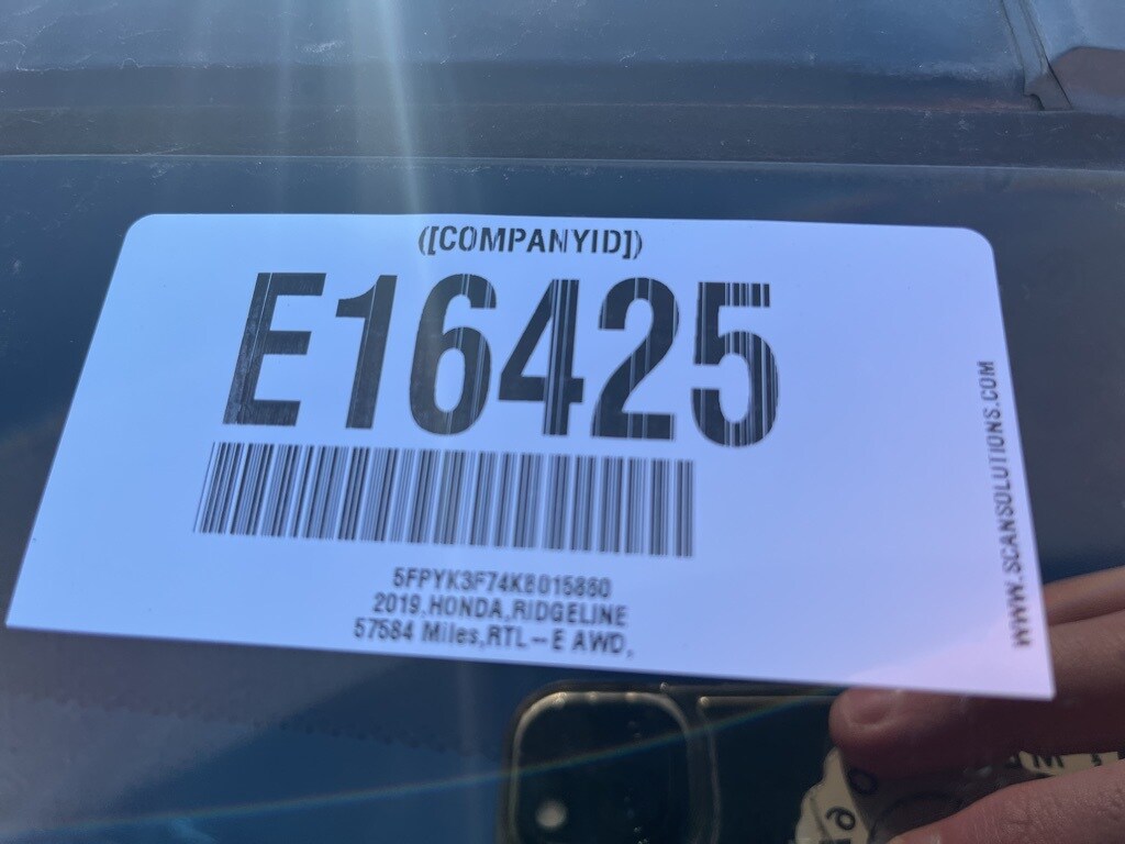 Used 2019 Honda Ridgeline RTL-E Truck