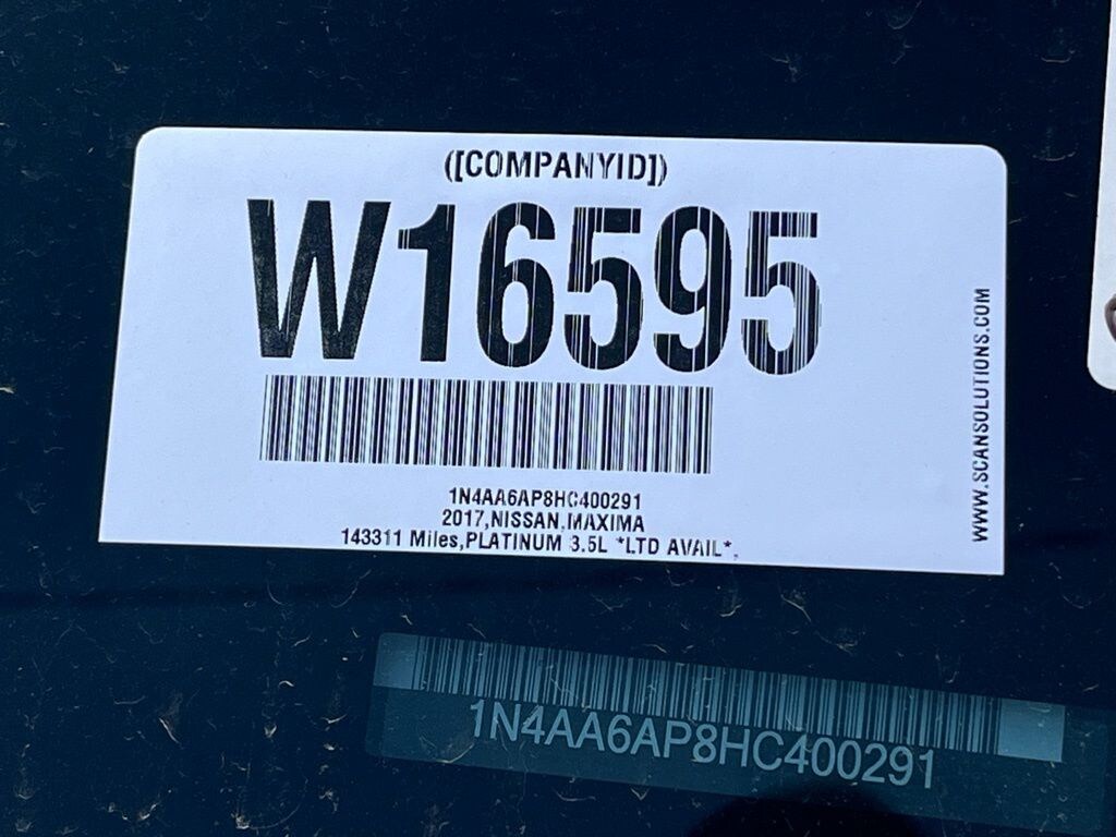 Used 2017 Nissan Maxima Platinum Sedan