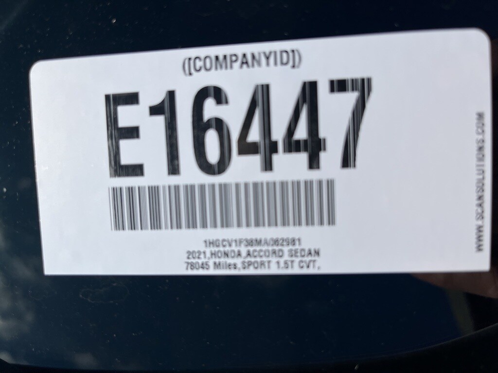 Used 2021 Honda Accord Sport Sedan
