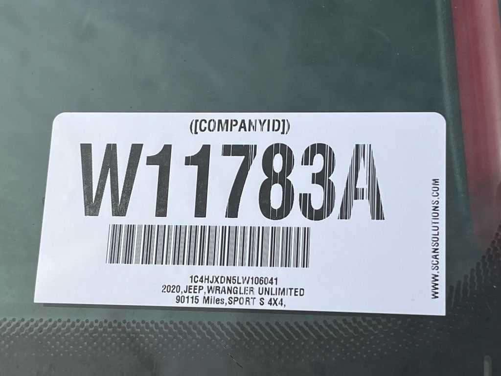 Used 2020 Jeep Wrangler Unlimited Sport S SUV