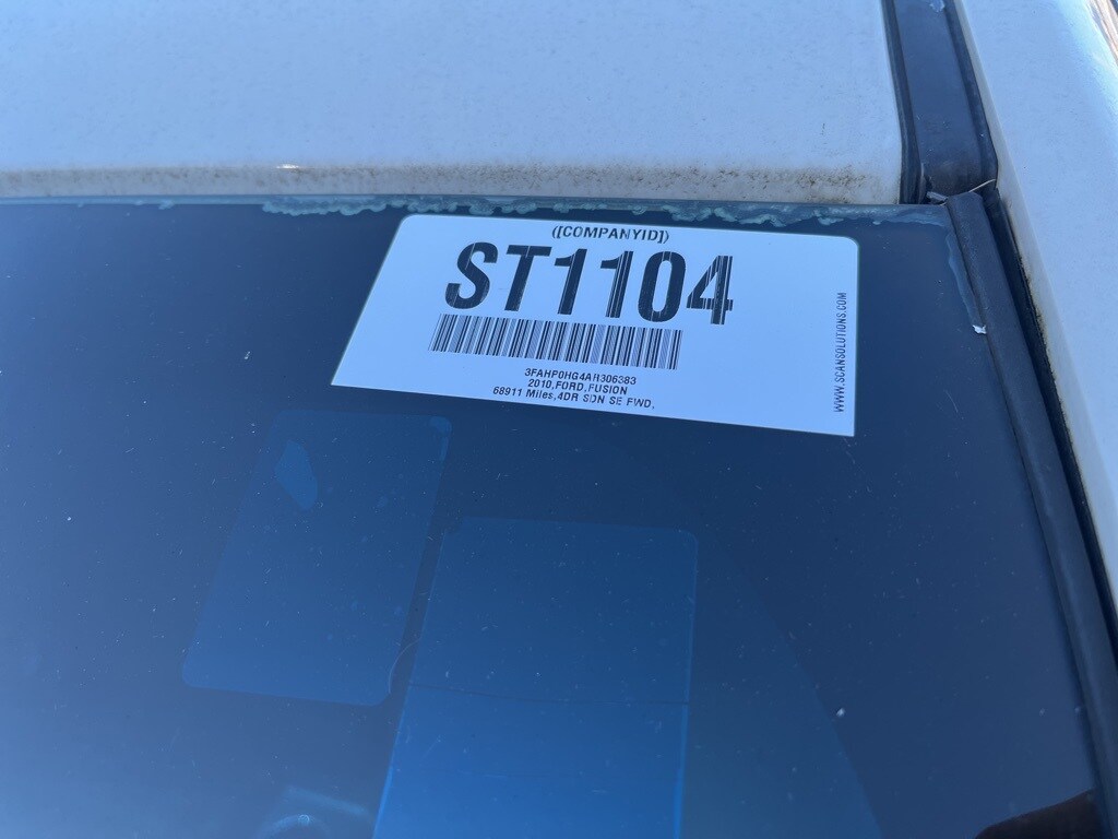 Used 2010 Ford Fusion SE Sedan