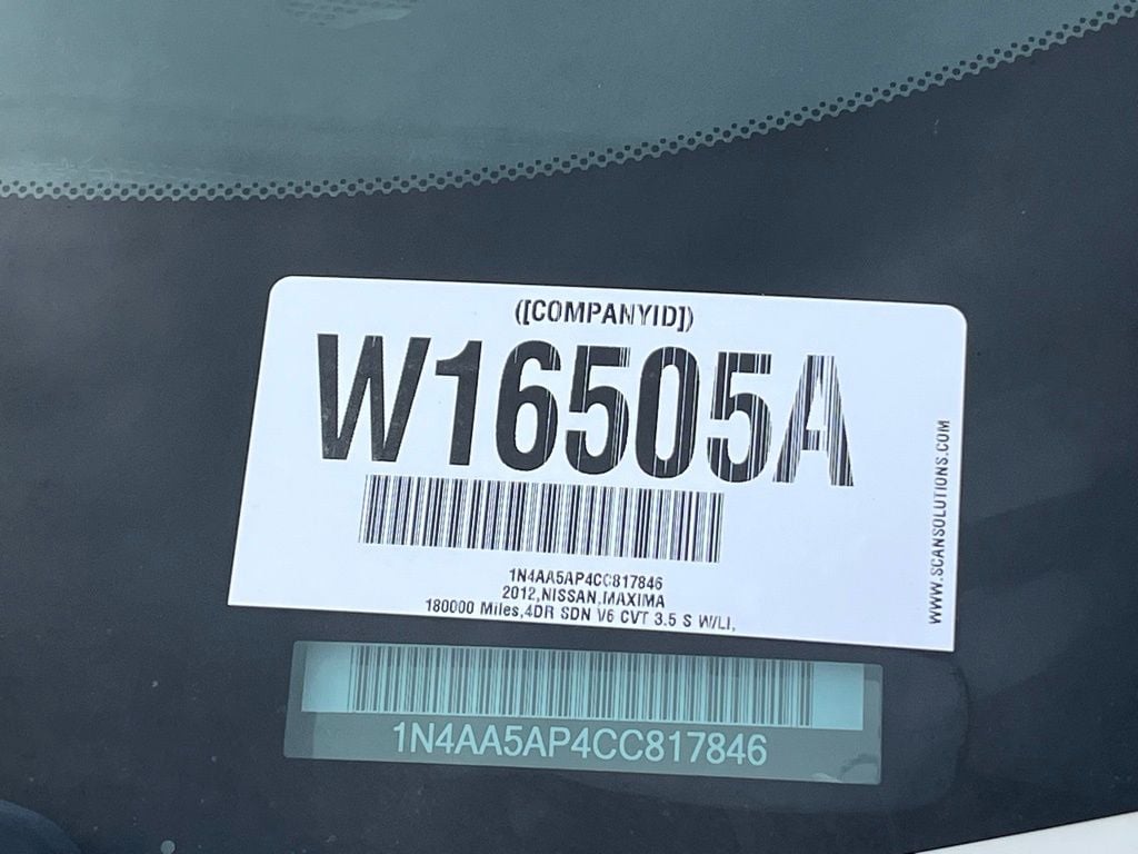 Used 2012 Nissan Maxima 3.5 S Sedan