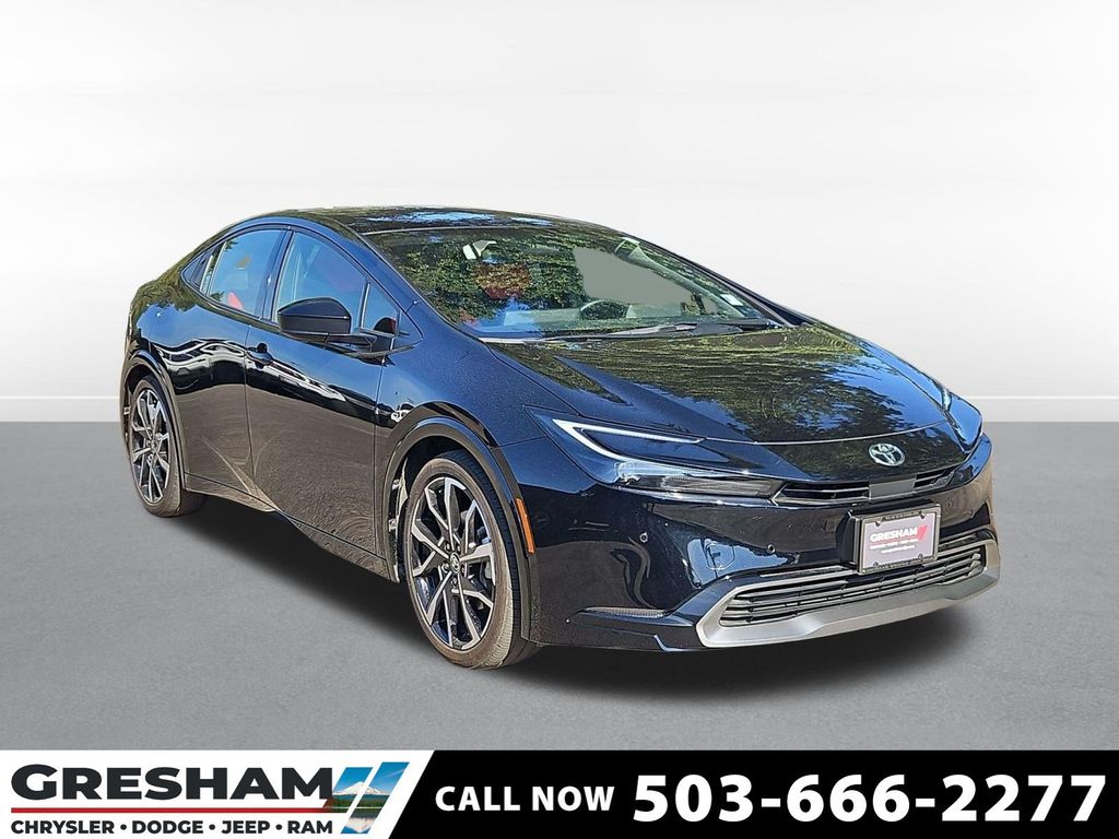 Midnight Black Metallic 2024 Toyota Prius Prime Hatchback Front-Wheel Drive Continuously Variable Transmission