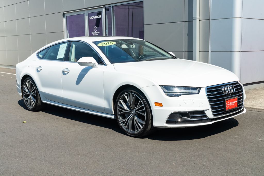 White 2018 Audi A7 Sedan All-Wheel Drive 8-Speed Automatic