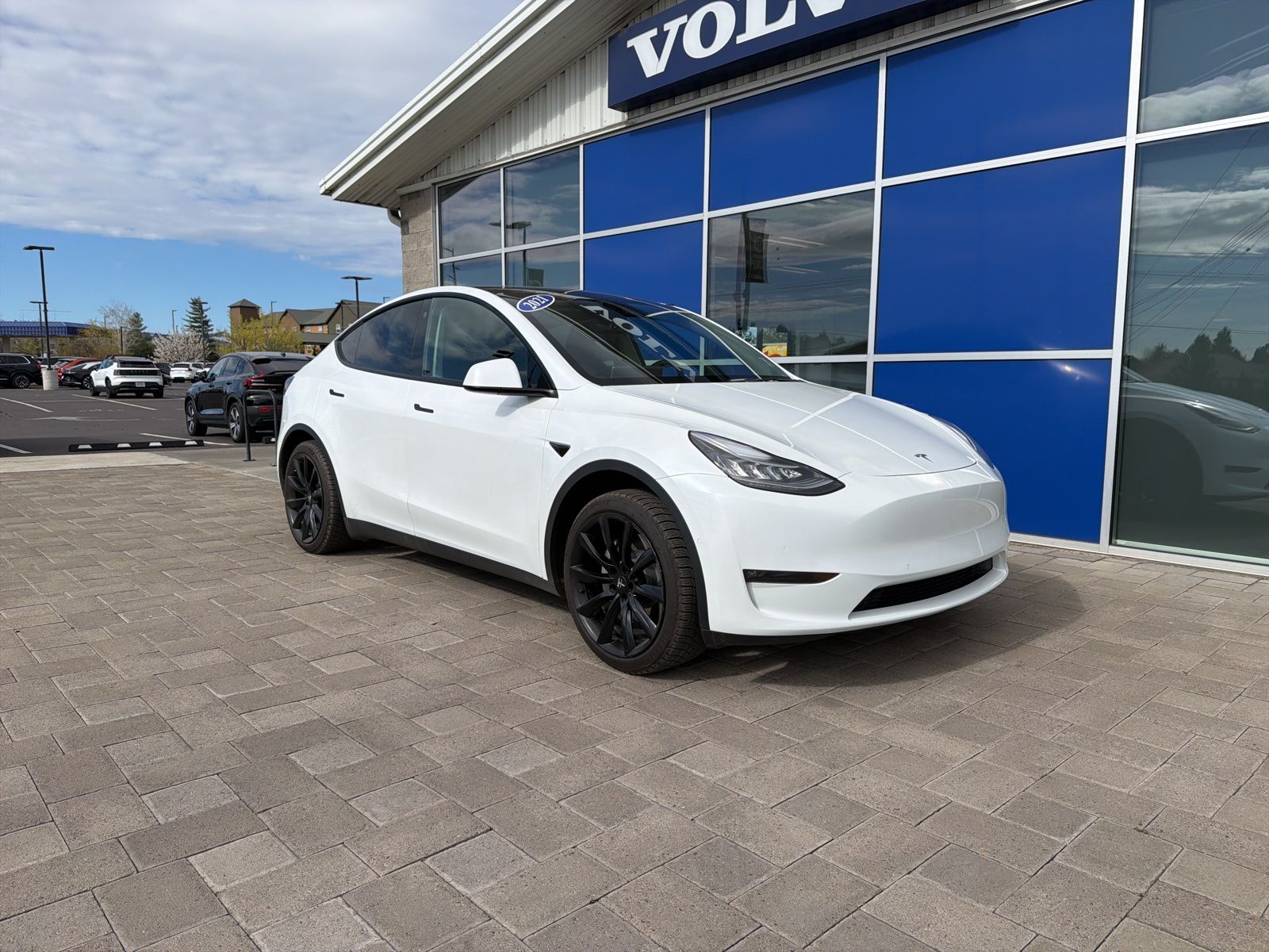 Pearl White Multi-Coat 2021 Tesla Model Y Standard Range RWD SUV / Crossover Rear-Wheel Drive 1-Speed Automatic
