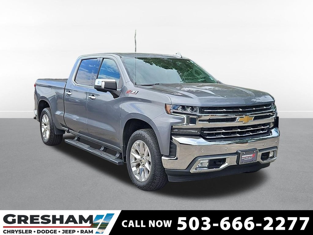 Gray (Satin Steel Metallic) 2021 Chevrolet Silverado 1500 Pickup Truck Four-Wheel Drive 8-Speed Automatic