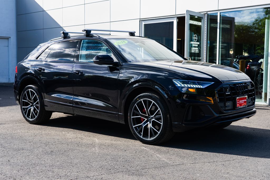 Orca Black Metallic 2019 Audi Q8 SUV / Crossover All-Wheel Drive 8-Speed Automatic