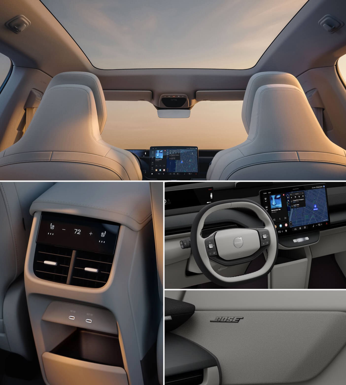 Inside the Volvo EX60 Cabin: Technology and Premium Features
