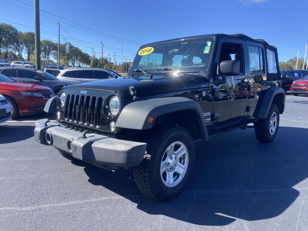 Used 2018 Jeep Wrangler JK Unlimited Sport 4x4 SUV