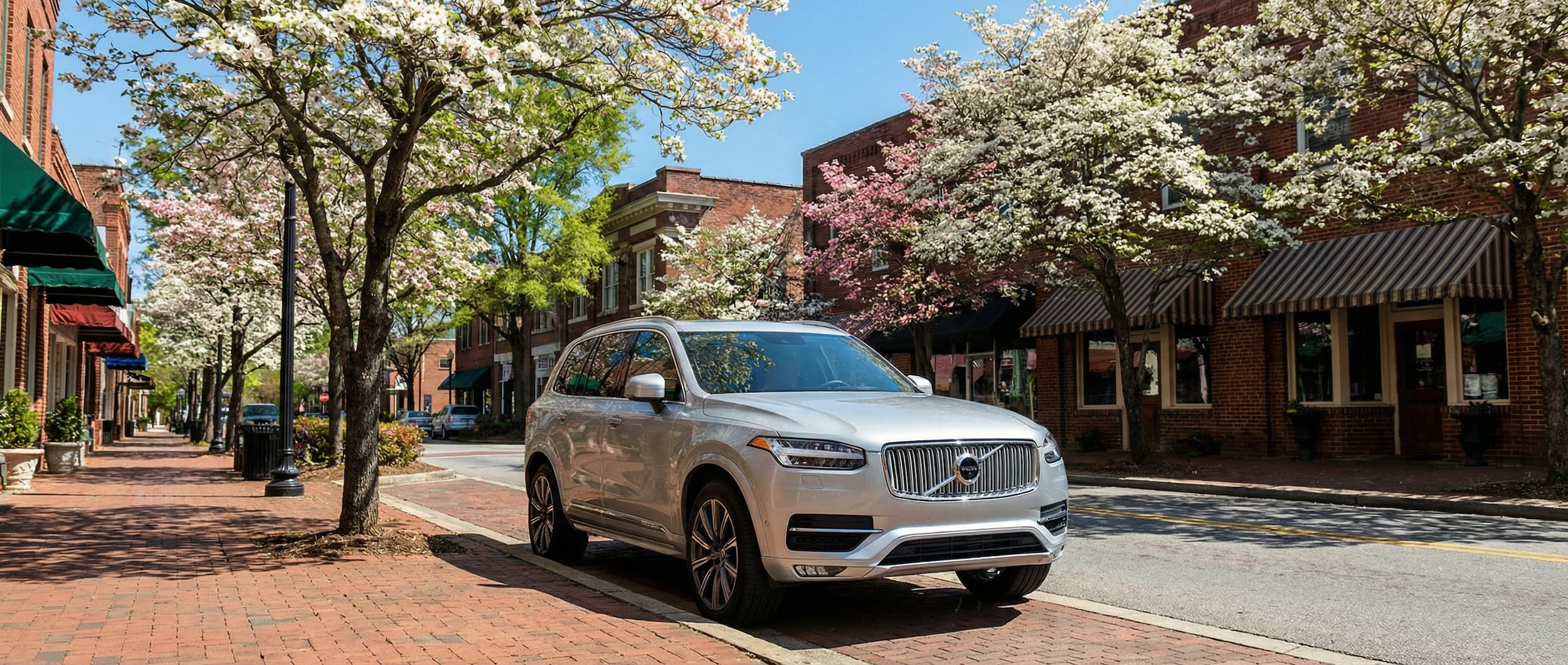 Volvo XC90 with advanced air filtration system in springtime Greenville, SC