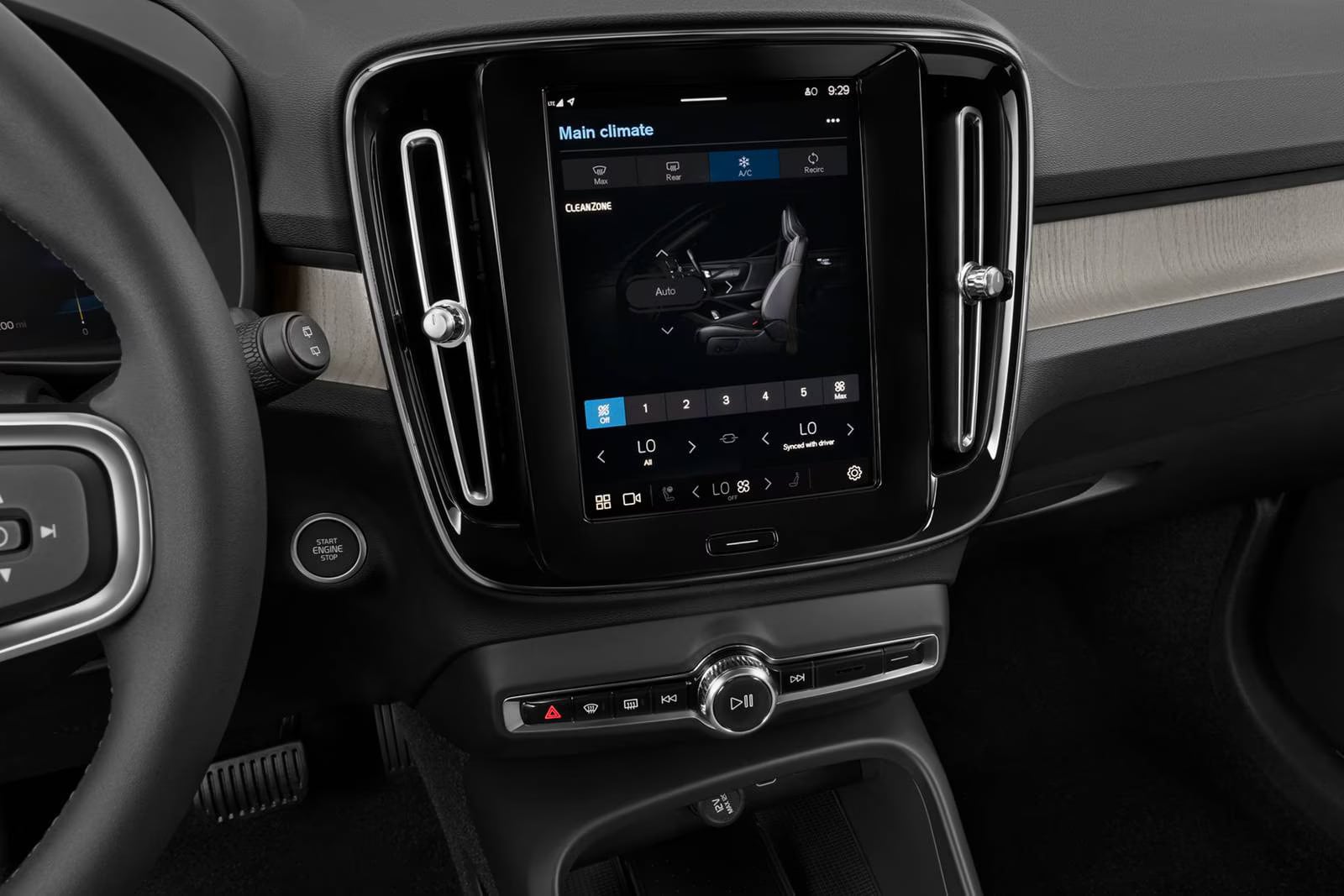 2026 Volvo XC40 Google Built-In and split-screen placeholder