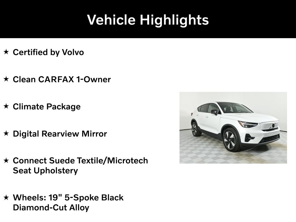 Used 2024 Volvo C40 Plus with VIN YV4ER3GL2R2094622 for sale in Buford, GA