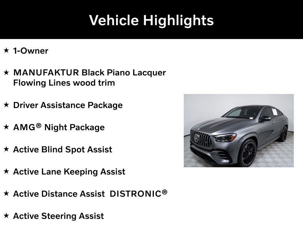 Used 2024 Mercedes-Benz AMG GLE 53 4MATIC Coupe