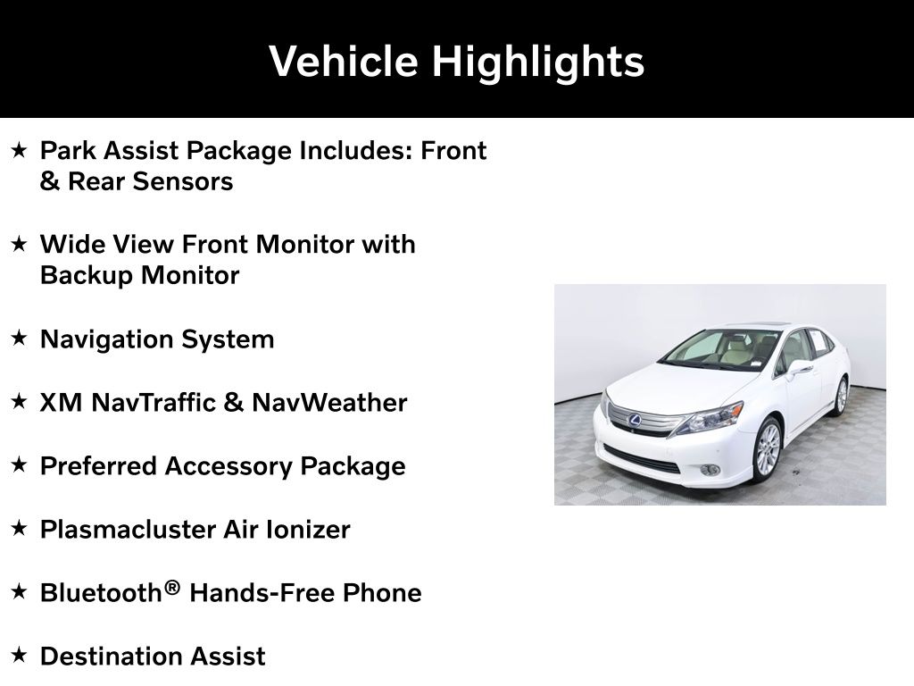 Used 2010 Lexus HS Base with VIN JTHBB1BA7A2002217 for sale in Buford, GA