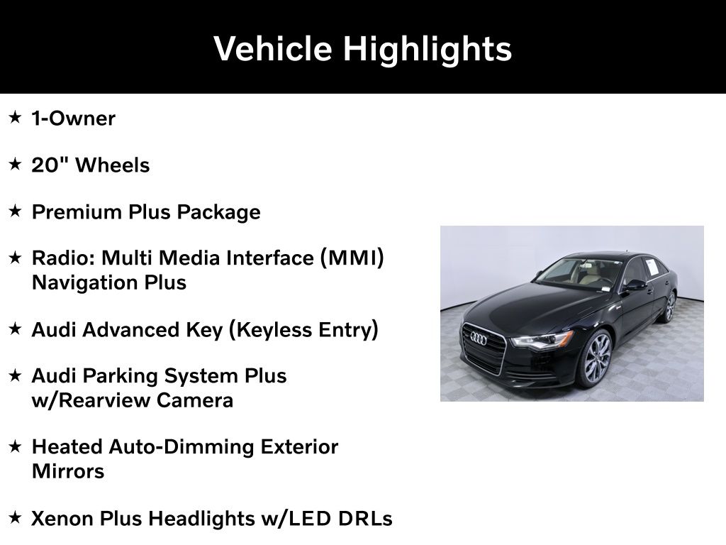 Used 2013 Audi A6 Premium with VIN WAUGGAFC4DN066347 for sale in Buford, GA