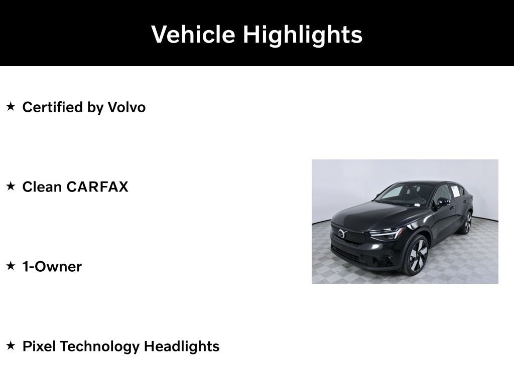 Certified 2023 Volvo C40 Ultimate with VIN YV4ED3GM1P2038482 for sale in Buford, GA