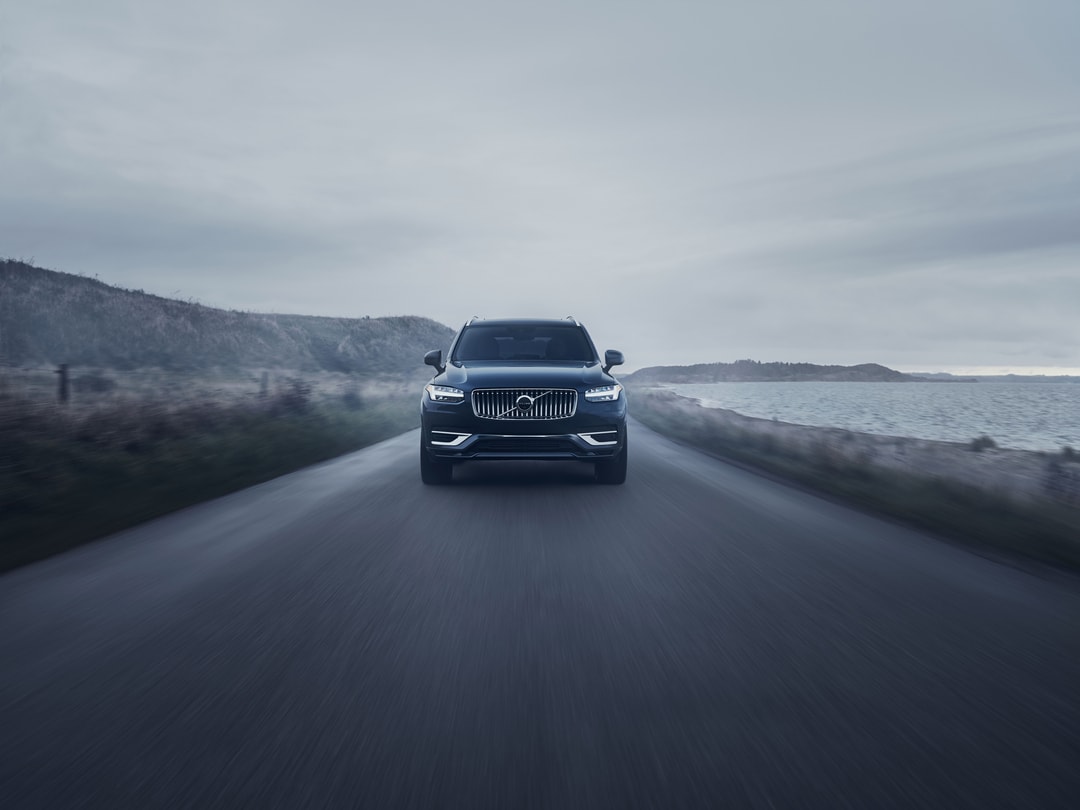 Volvo XC90 Plug-In Hybrid Driving on Road