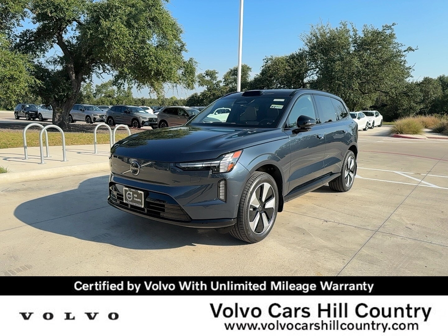 Denim Blue 2025 Volvo EX90 Twin Performance Plus 6-Passenger eAWD SUV / Crossover All-Wheel Drive 1-Speed Automatic