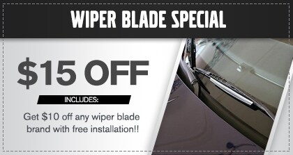 $15 OFF Wiper Blades