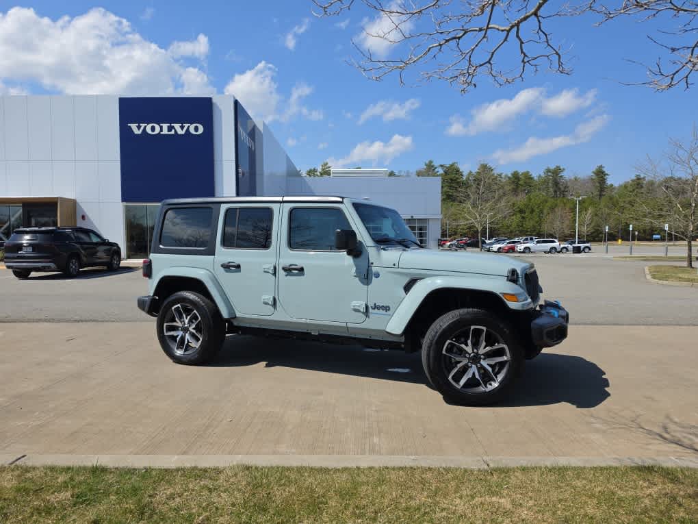 Used 2024 Jeep Wrangler 4xe Sports S 4XE with VIN 1C4RJXN66RW149680 for sale in Plymouth, MA